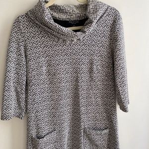 JCP Perceptions New York Dress. M Collared Pattern